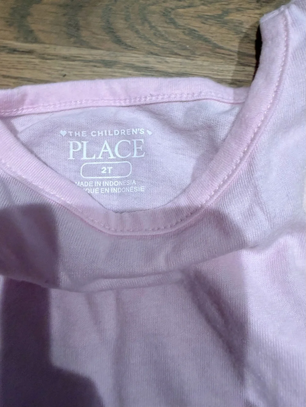 Toddler girl light pink tulle ruffle tshirt